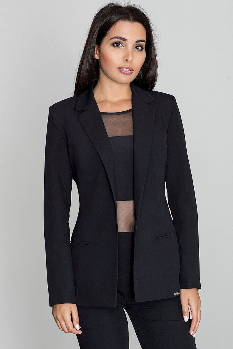 Long Loose - Fit Button - Up Jacket with Imitation Pockets – Versatile & Stylish - Outerwear